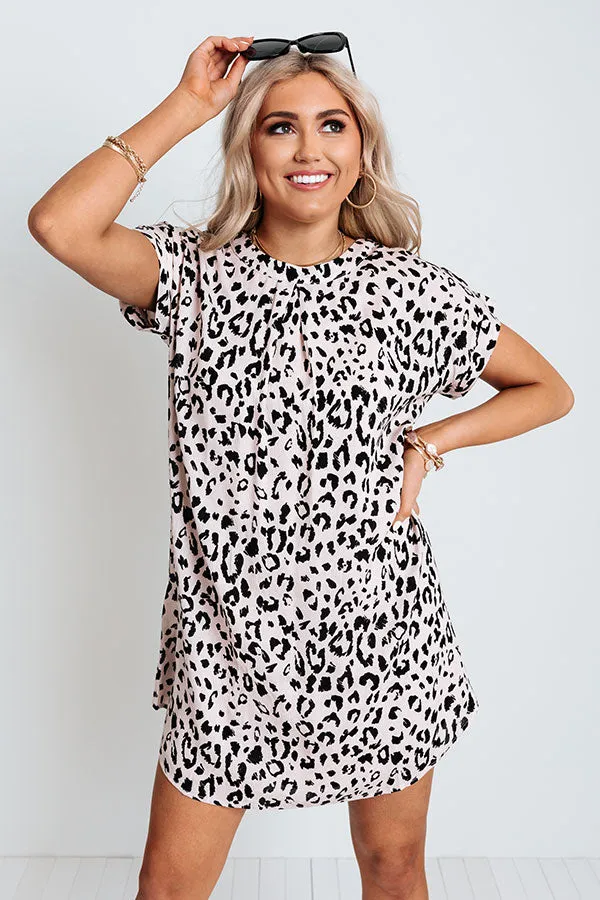 Afternoon Swoon Leopard Shift Dress