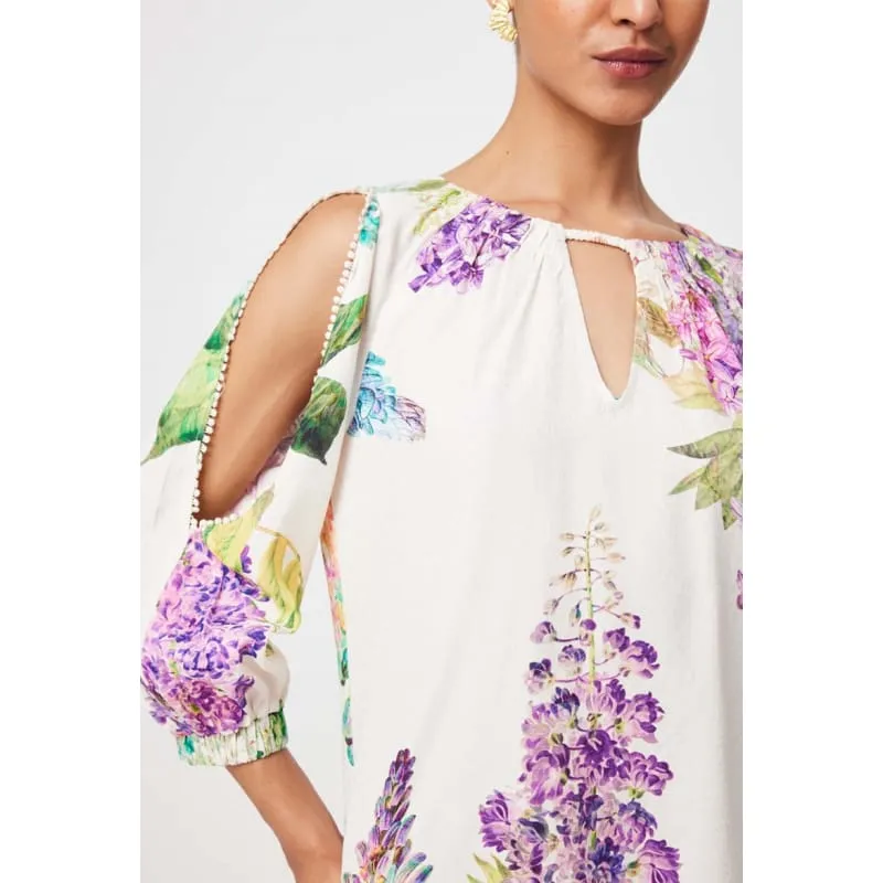 Annabelle Viscose Dobby Blouse | Wisteria Alba