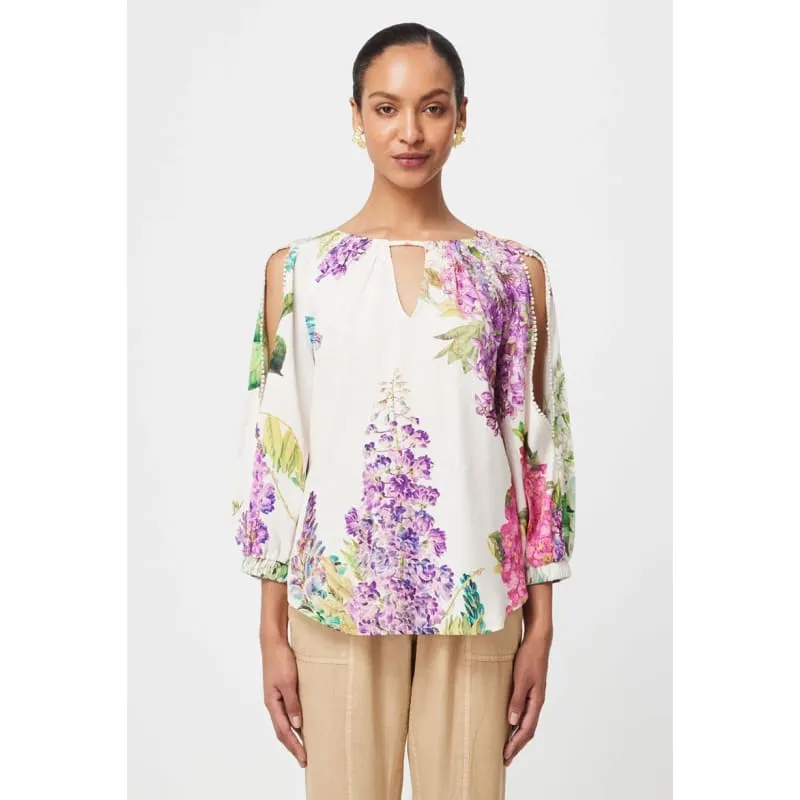 Annabelle Viscose Dobby Blouse | Wisteria Alba