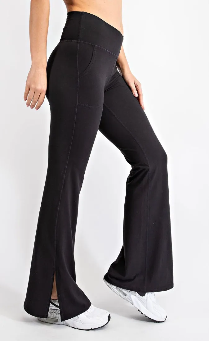 Black Wide Leg Yoga Pants