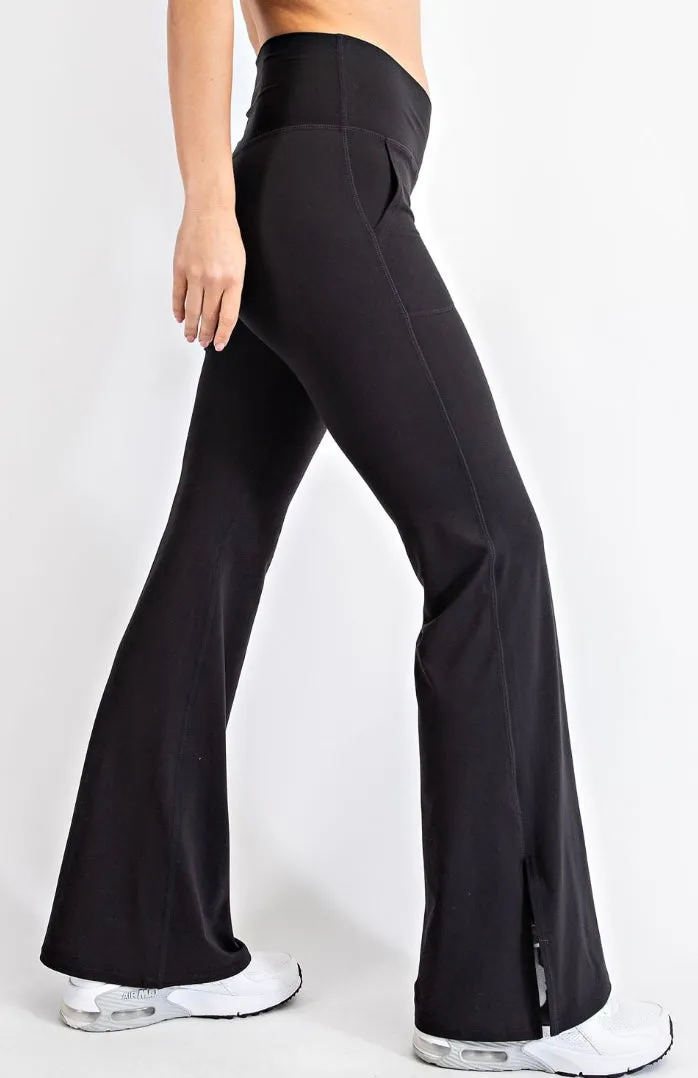 Black Wide Leg Yoga Pants