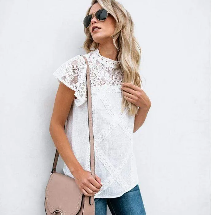 Boho Lace Design Blouse