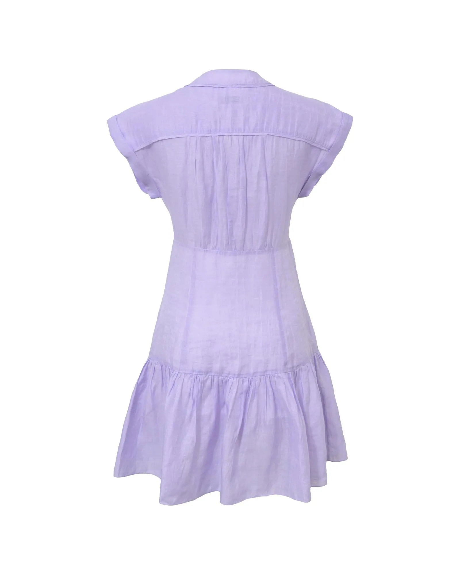 Button Front Linen Blend Minidress