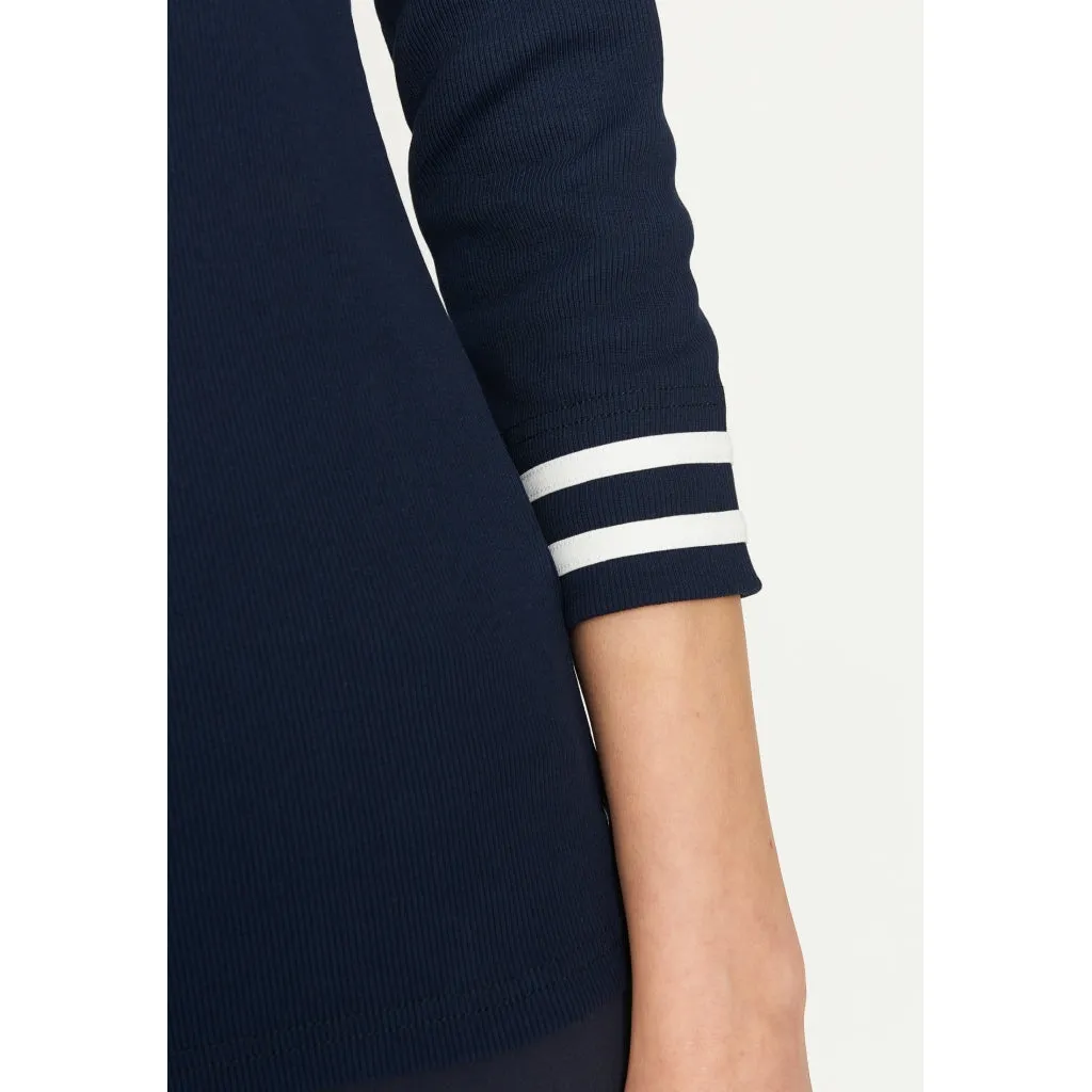 Charlotte Long Sleeve Tee - SR Navy