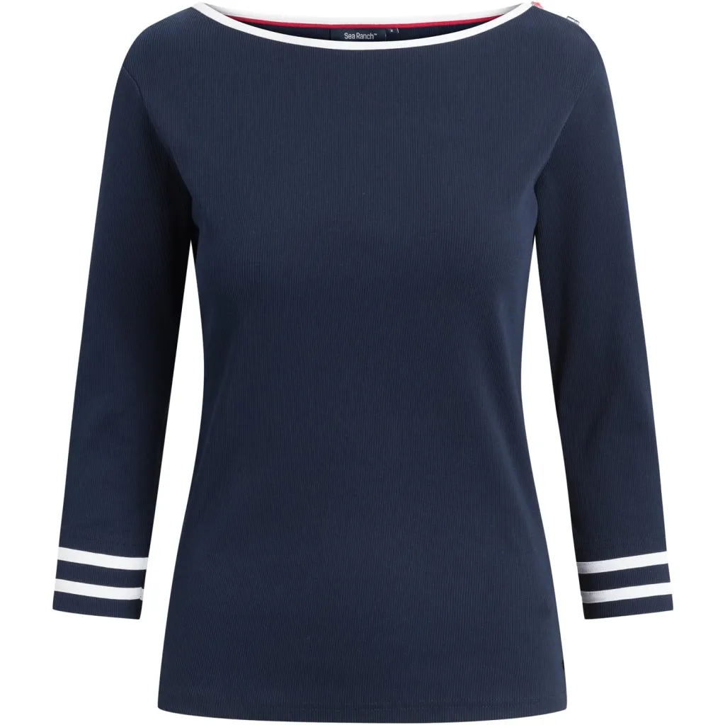 Charlotte Long Sleeve Tee - SR Navy