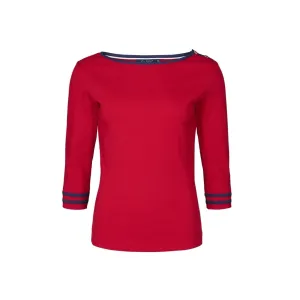 Charlotte Long Sleeve Tee - SR Red