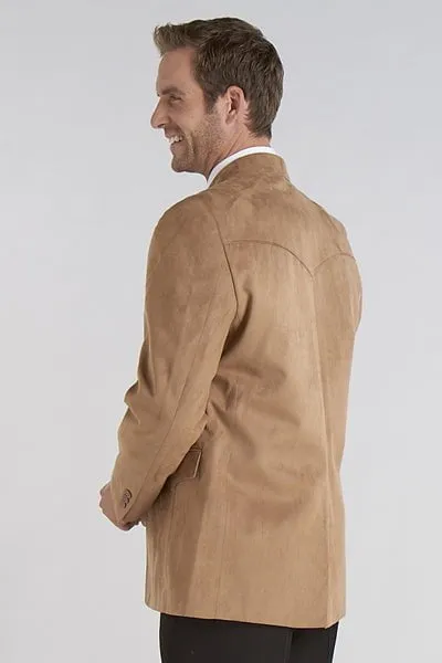 Circle S Mens Camel 100% Microsuede Big Houston Western Jacket Blazer 58 LX