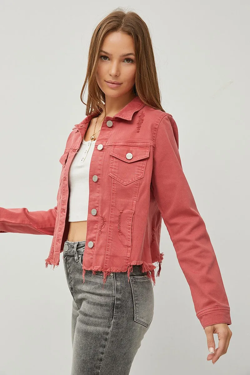 City Sunset Frayed Hem Jacket- 3 Colors!