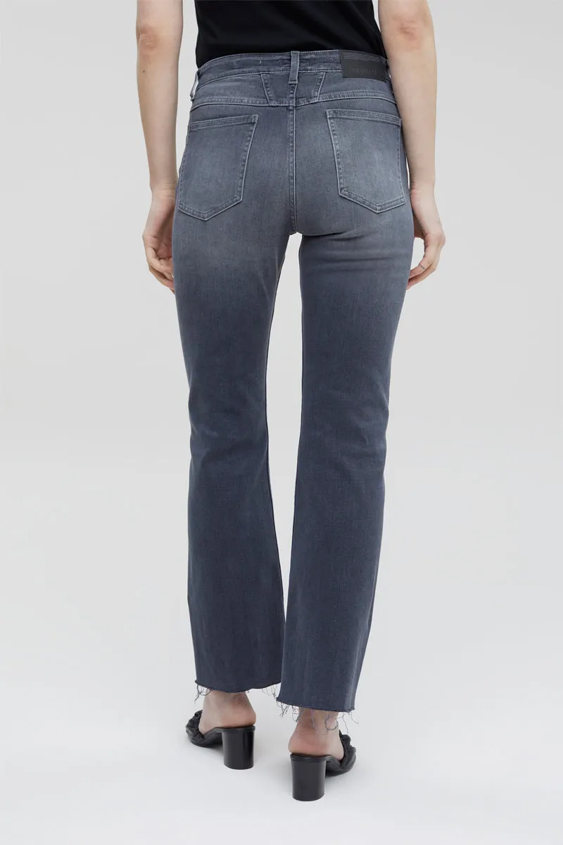 Closed - Jean Slim En Coton Biologique - Gris - Femme