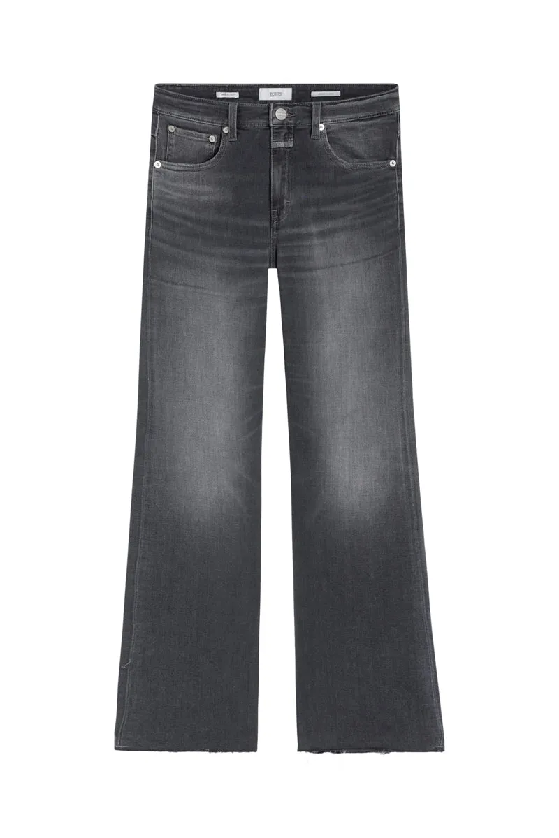 Closed - Jean Slim En Coton Biologique - Gris - Femme