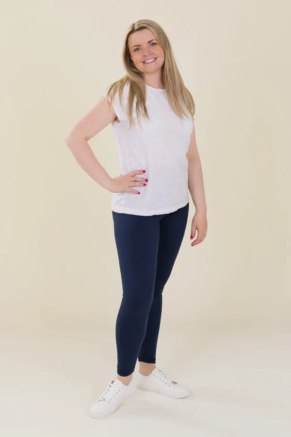 Comfort Max Navy Pocketless Full Leggings