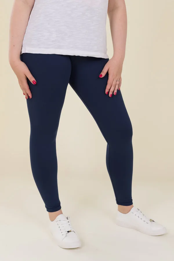 Comfort Max Navy Pocketless Full Leggings