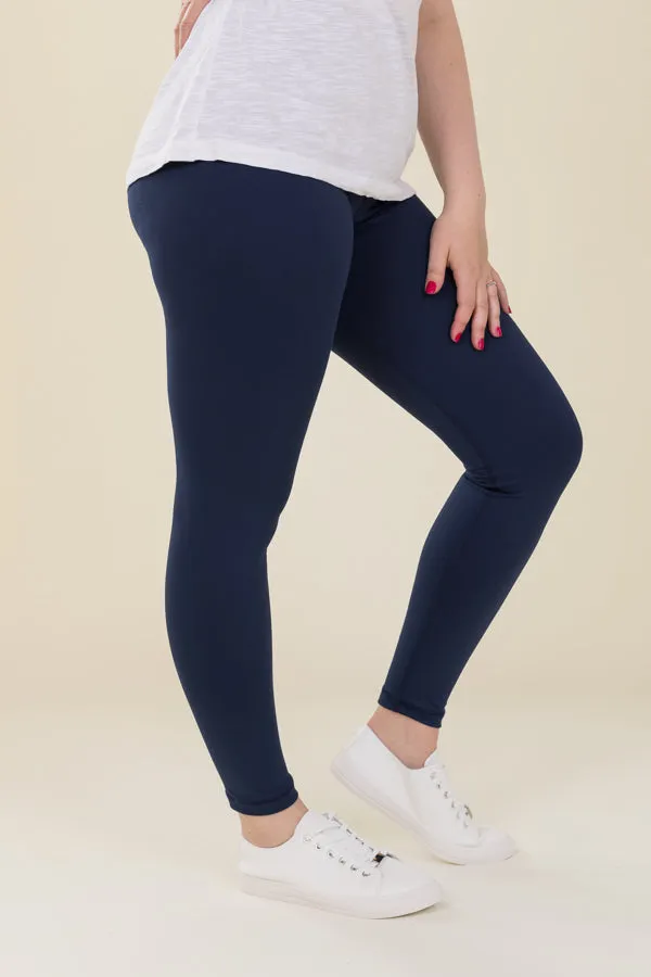 Comfort Max Navy Pocketless Full Leggings