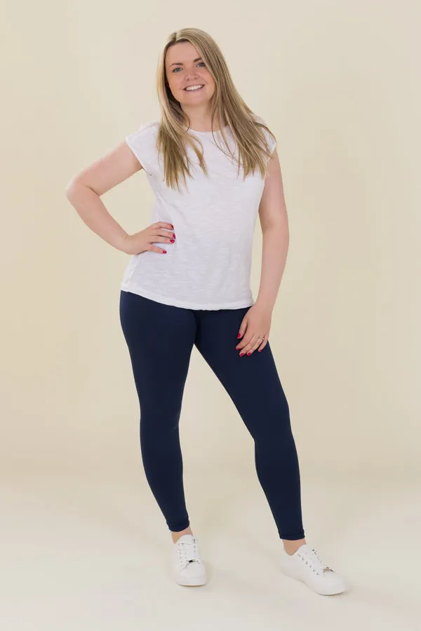 Comfort Max Navy Pocketless Full Leggings