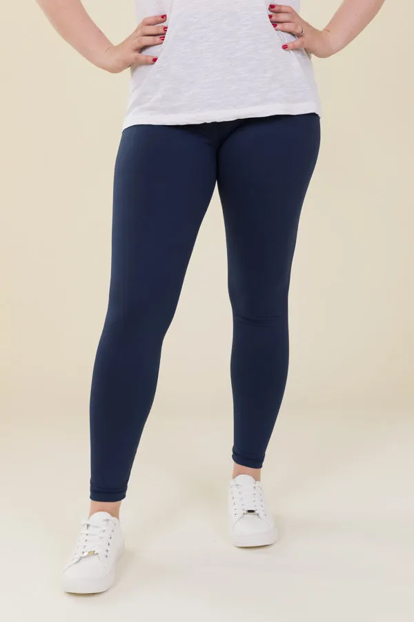 Comfort Max Navy Pocketless Full Leggings