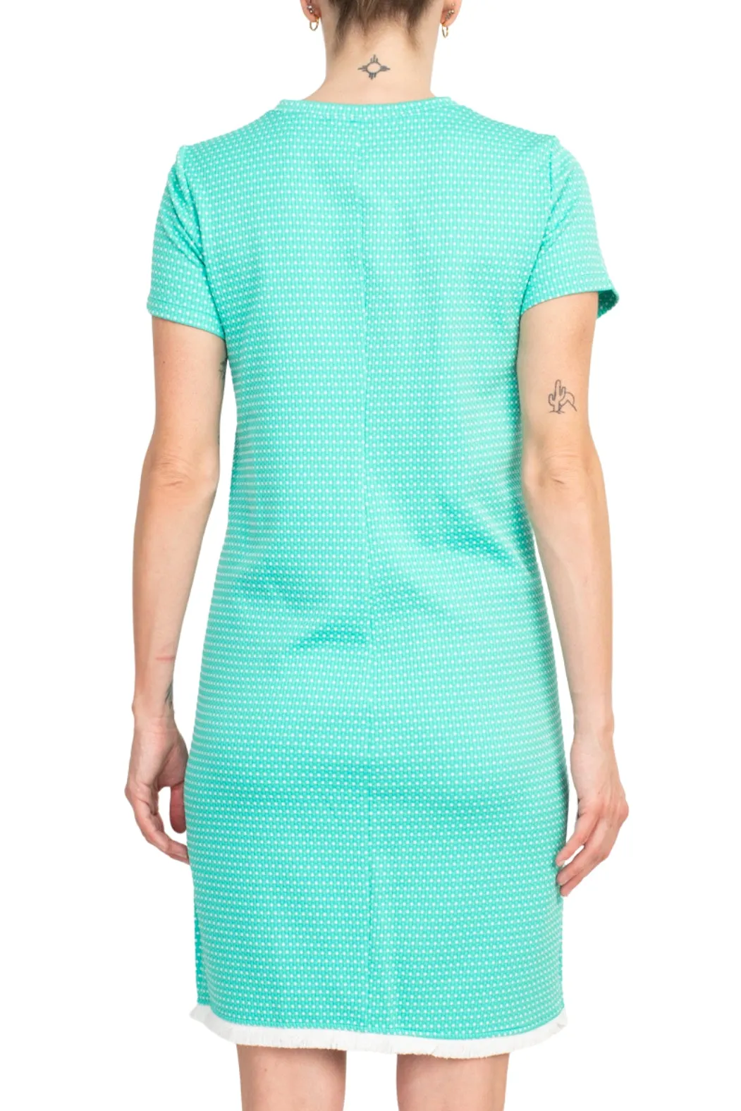 Emma & MIchele Pocket Stretch Crew Neck Shift Dress