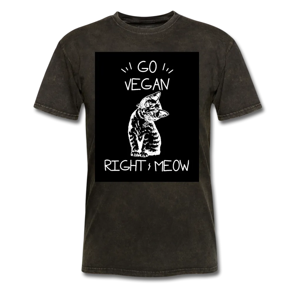 Go Vegan Right Meow Classic T-Shirt