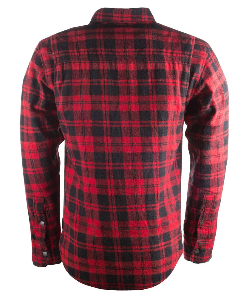 Highway 21 Marksman Protective Flannel Motorcycle Shirt