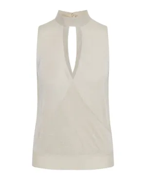 Ichi Currie Sandshell Sleeveless Top