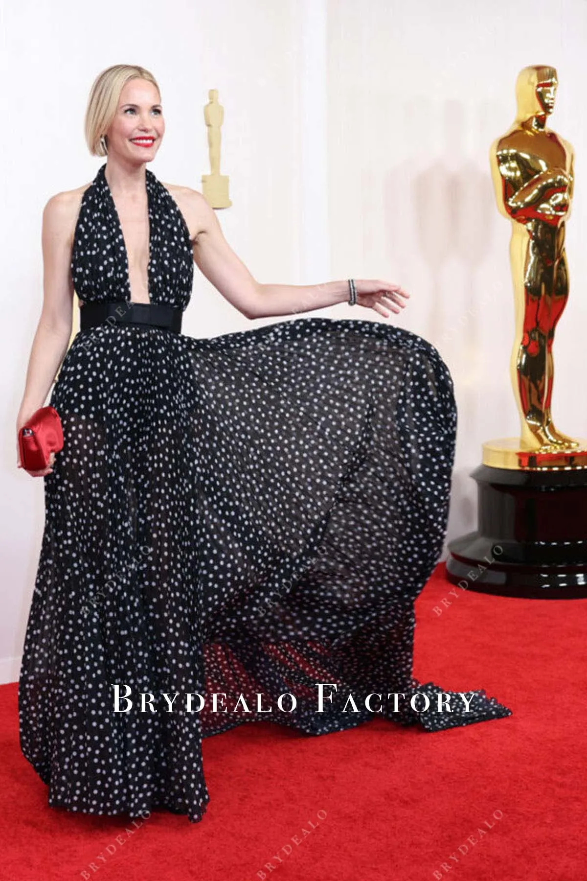 Leslie Bibb 2024 Oscars Red Carpet Dress