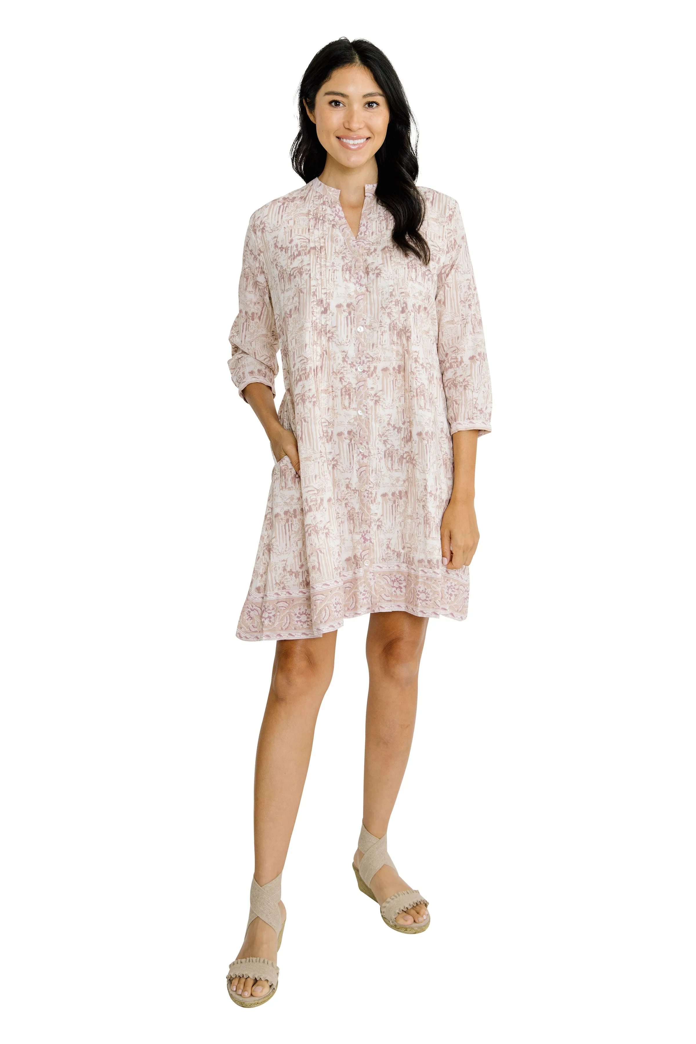 Lyla Dress - Neutral Shift Dress