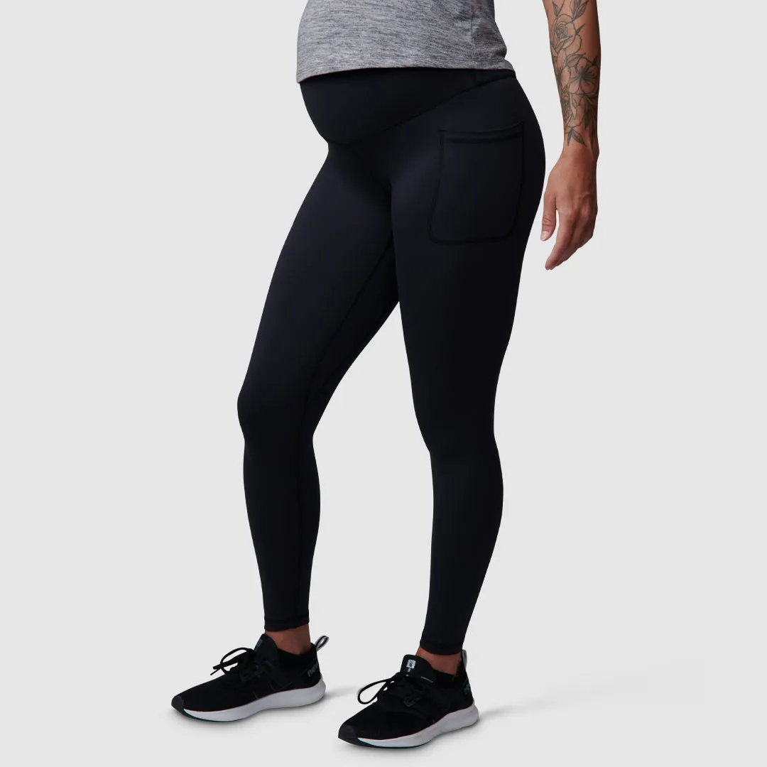 Maternity Leggings w/ Pockets (Black)