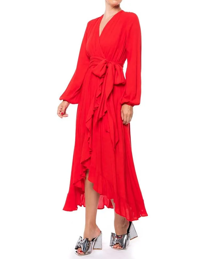 Meadow Meghan Los Angeles Women's Maxi Dress, Red