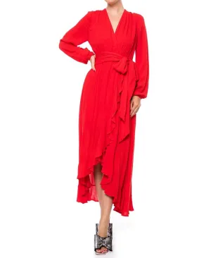 Meadow Meghan Los Angeles Women's Maxi Dress, Red