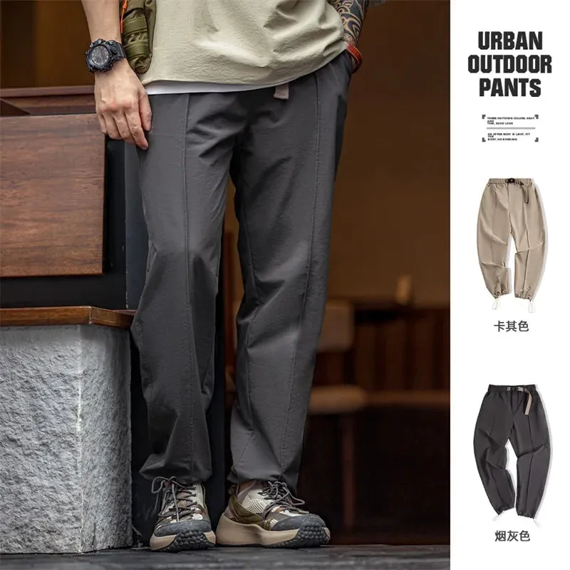 Men's Casual Functional Leggings Straight Tapered Pants