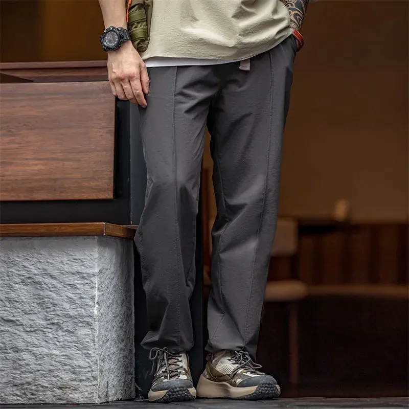 Men's Casual Functional Leggings Straight Tapered Pants