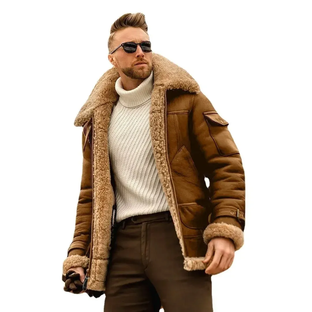 Men's Thick Fleece Winter Coat Warm & Stylish