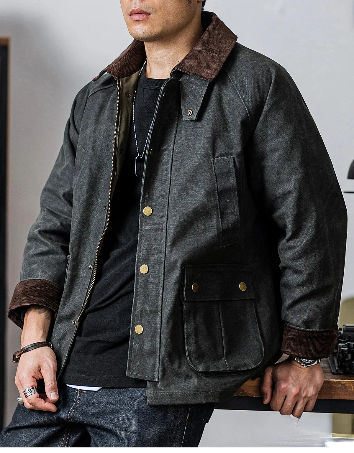 Men's Wax Canvas Safari Jacket