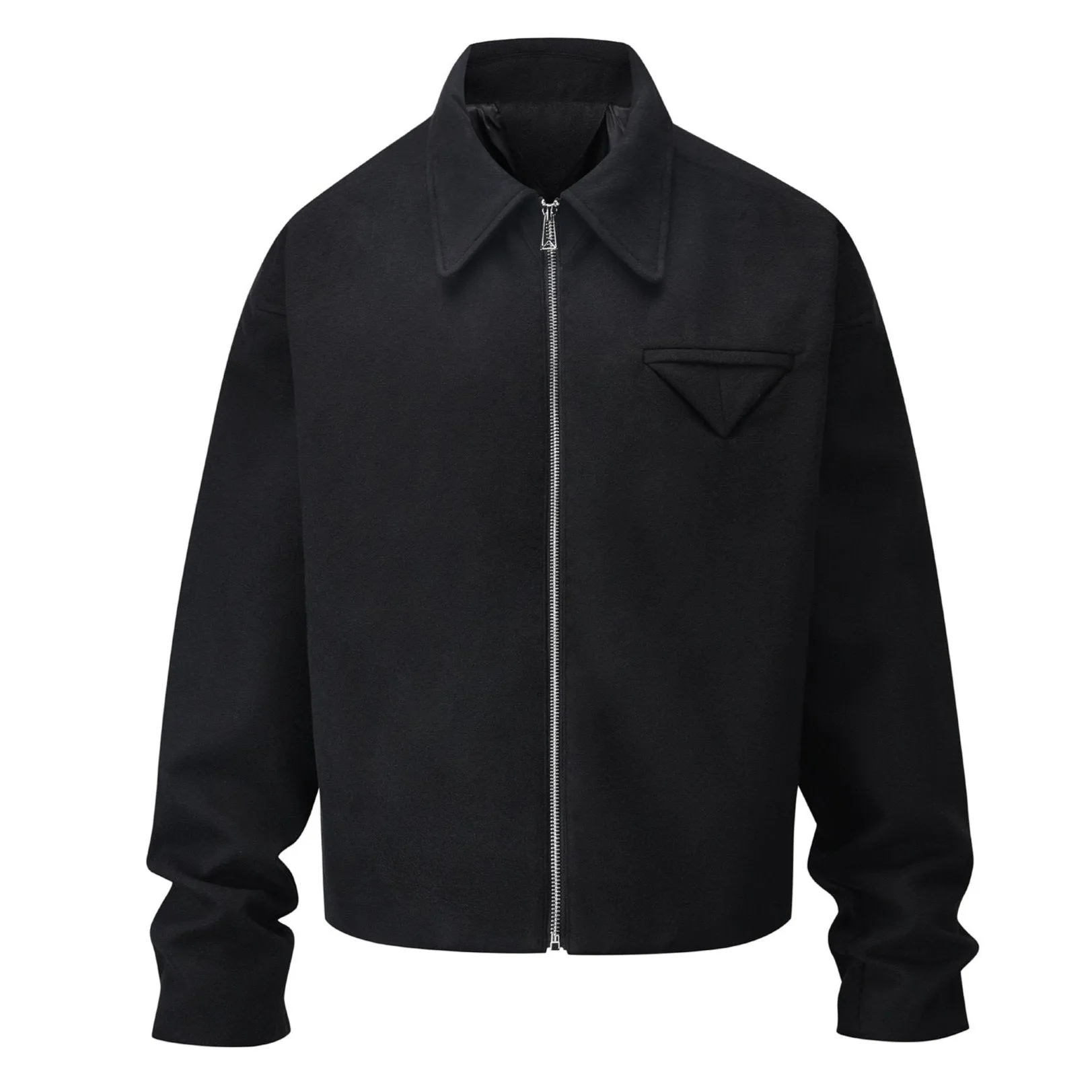 Men's zipper non-hair jacket