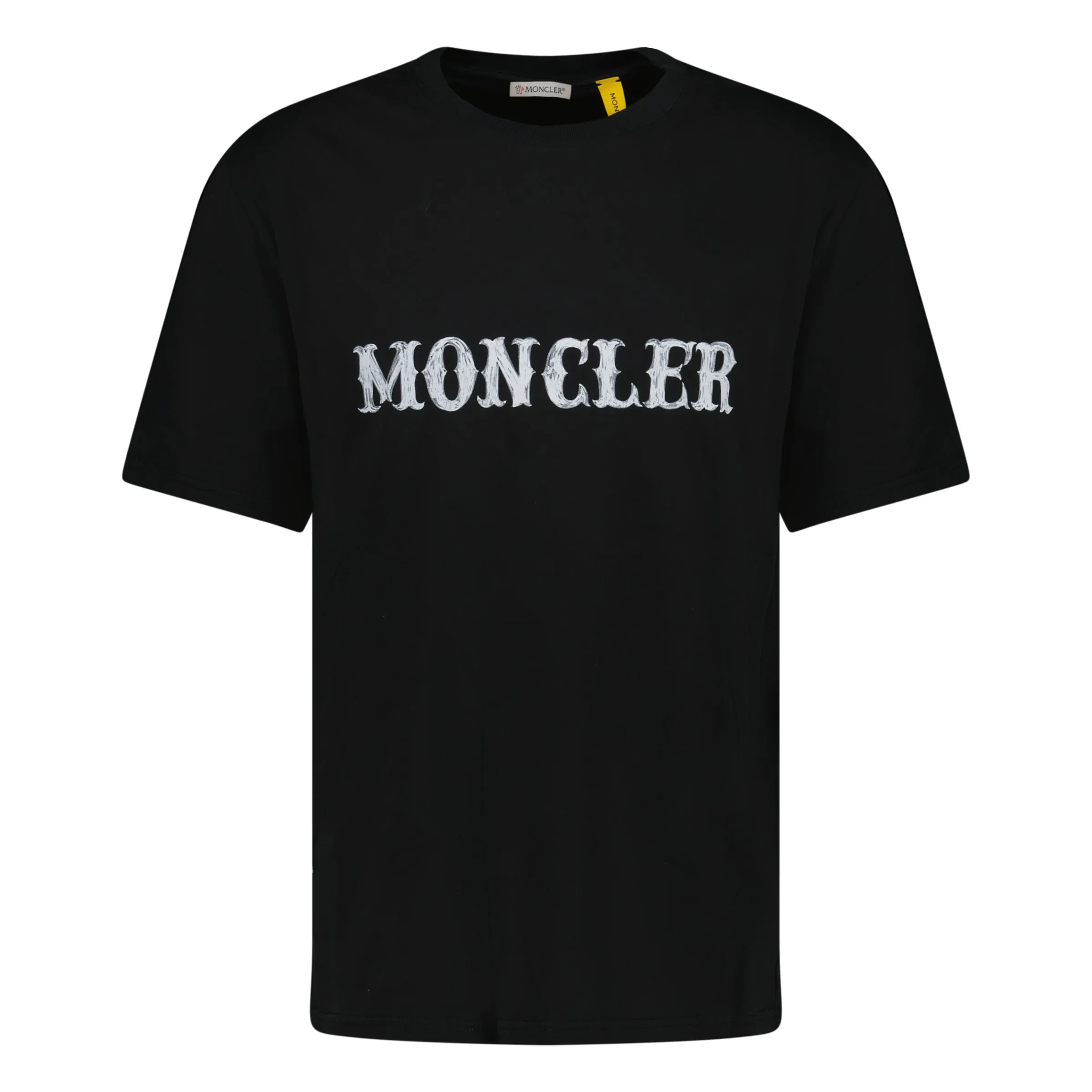 MONCLER WRITING LOGO T-SHIRT BLACK