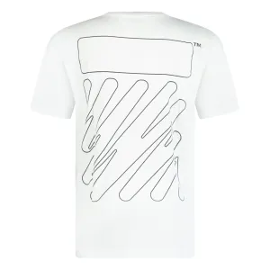 OFF WHITE DIAGONAL TAB T-SHIRT WHITE