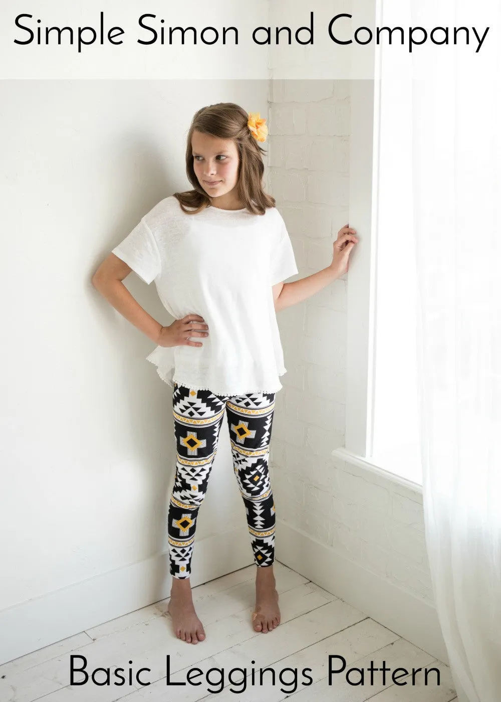 PATTERN (PDF): Basic Leggings Pattern (Immediate Download)