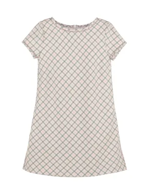 Pink & Grey Shift Dress