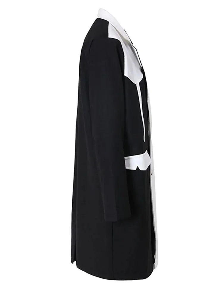 Pre Order:  Elegant Color Block Long Blazer