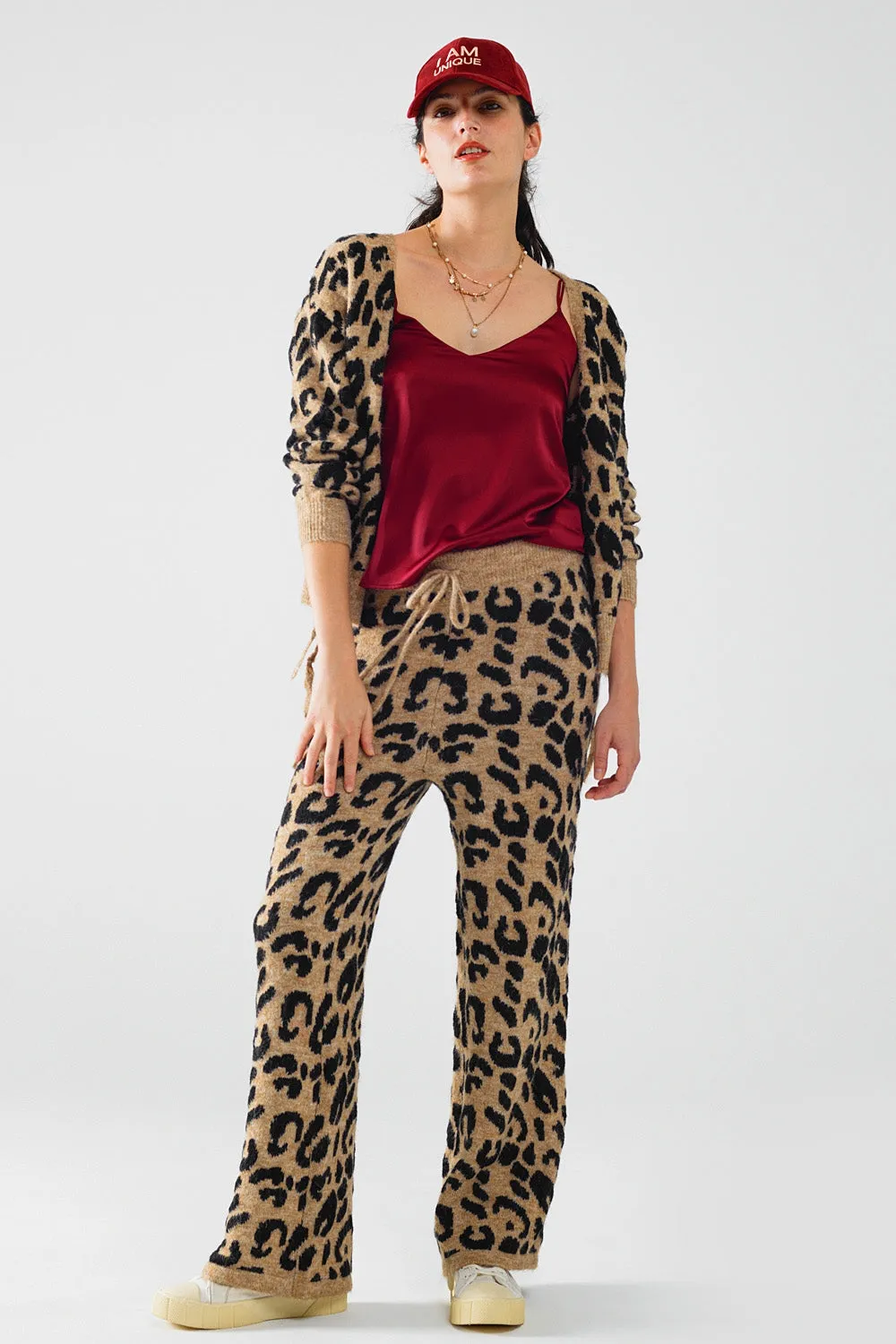 Q2 Leopard Print Cardigan