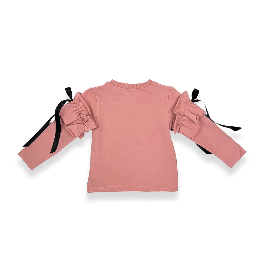 Ruffle Sleeves Sweatshirt