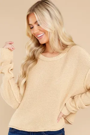 Scenic Drives Tan Sweater