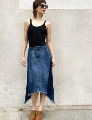 Shark Bite Denim Skirt