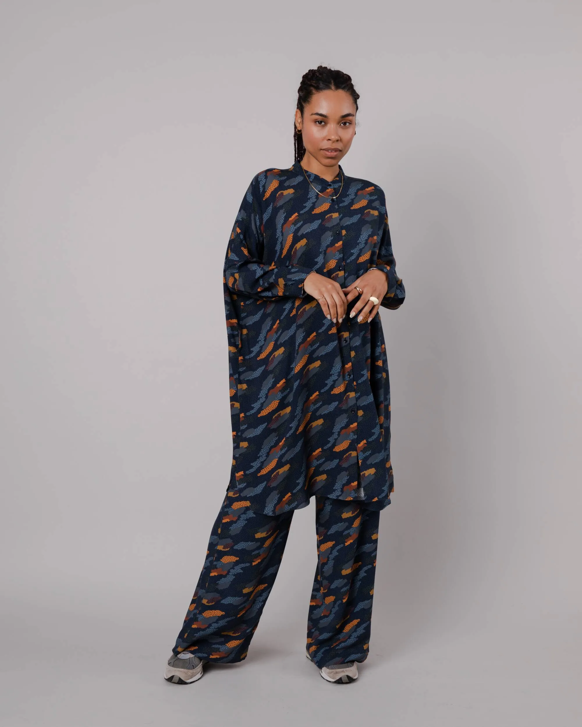 Ucon Palma Wide Leg Pants Navy