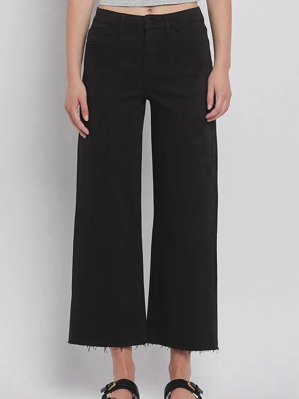 Vervet : Olivia Crop Wide Leg Jean