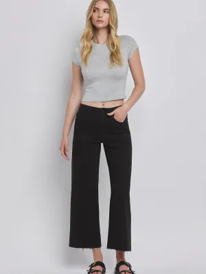 Vervet : Olivia Crop Wide Leg Jean