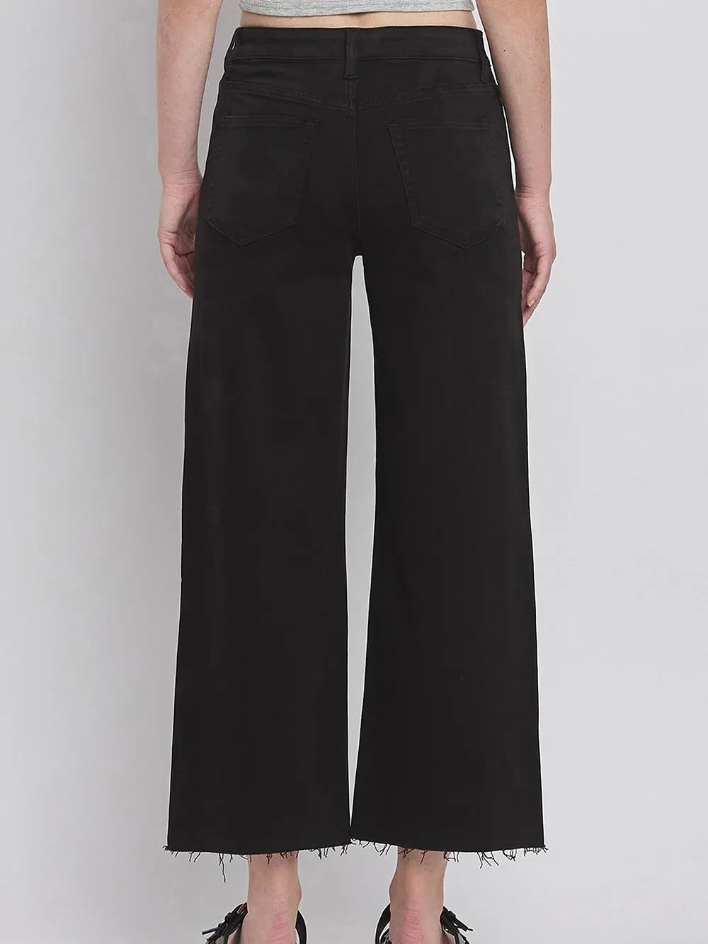 Vervet : Olivia Crop Wide Leg Jean