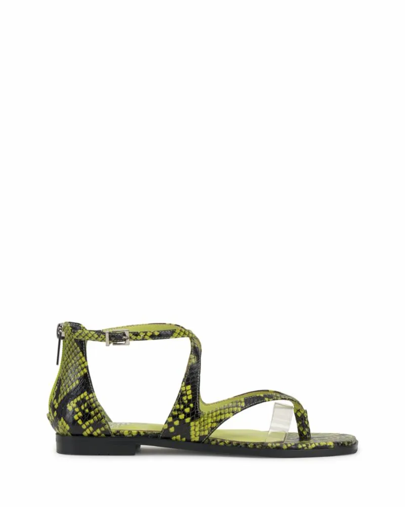 Vince Camuto LOMEEANA ACID LIME CLEAR/PYTHON PVC