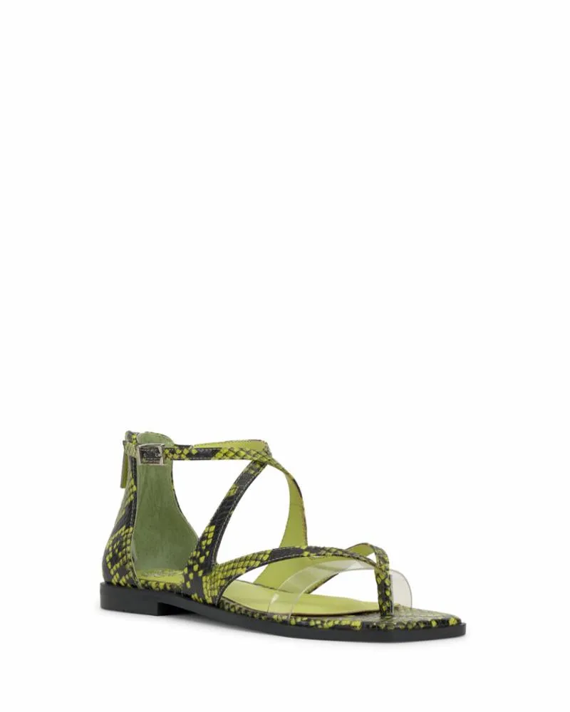 Vince Camuto LOMEEANA ACID LIME CLEAR/PYTHON PVC