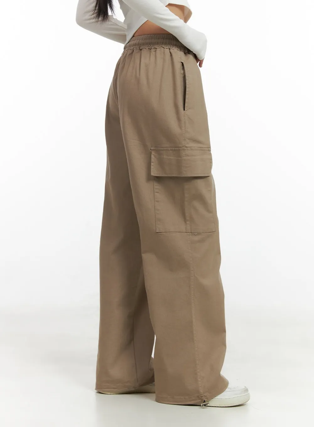 Wide Leg Cargo Pants CO414