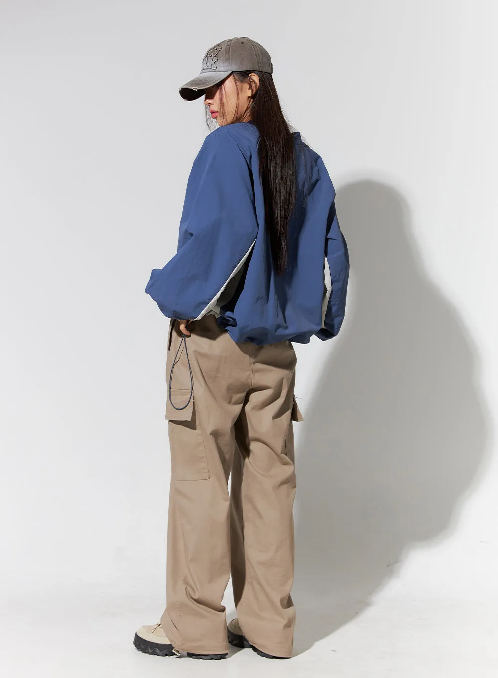 Wide Leg Cargo Pants CO414